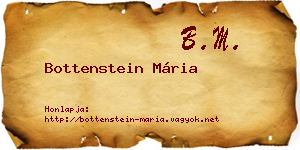 Bottenstein Mária névjegykártya